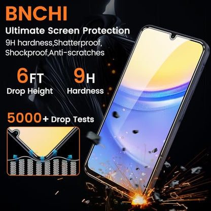 3+3 Pack for Samsung Galaxy A15 5G Privacy Screen Protector with Camera Lens Protector, Anti-Spy Tempered Glass Film, 9H Hardness, Anti-Scratch, Touch Sensitive - size: Samsung Galaxy A15