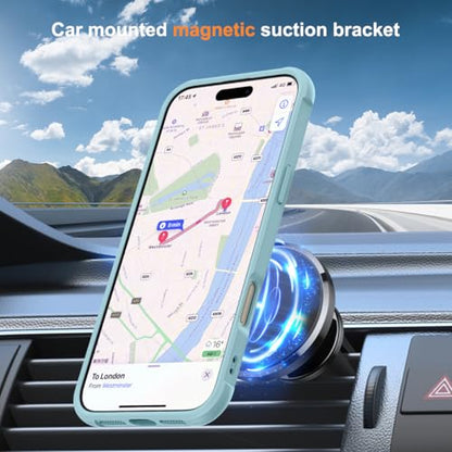 SKYLMW Compatible with iPhone 16 Pro Max Case with Stand,Blue | iPhone 16 Pro Max Phone Case 6.9",Magnetic Ring Stand,Compatible with MagSafe,Military-Grade Protection,Great Grip Feeling - color: Blue, size: Iphone 16 Pro Max