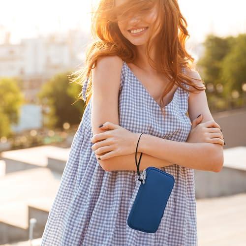 kwmobile Universal Phone Pouch Size XL - 6.7/6.8" - Neoprene Smartphone Pouch with Zip - Water-Repellent Mobile Phone Case - Sleeve in Blue - color: blue, size: XL - 6.7/6.8"