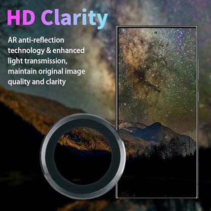 Camera Lens Protector for Samsung Galaxy S24 Ultra, Black - color: Black