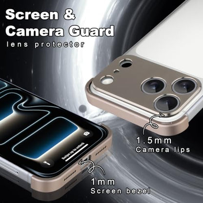 Phone Case Crafted for iPhone 17 Pro Max.Titanium Gray - color: Titanium-gray, size: iPhone 17 Pro Max