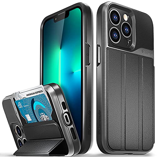 VENA vCommute for iPhone 13 Pro Wallet Case, Black - color: Black, size: iPhone 13 Pro