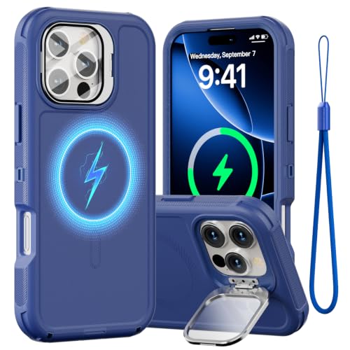 Follaroma for iPhone 16 Pro Max Case,Magnetic,Heavy Duty Case,6.7'',Navy - color: Navy, size: iPhone 16 Pro Max 6.9''