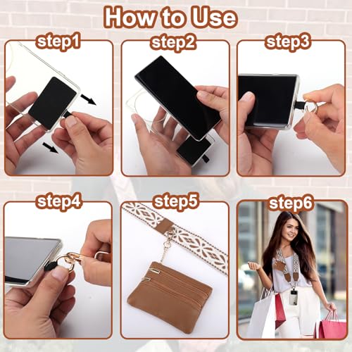 XANGNIER Clip and Go Strap for Phone with Wallet Crossbody,Multicolor 22 - color: Multicolor 22