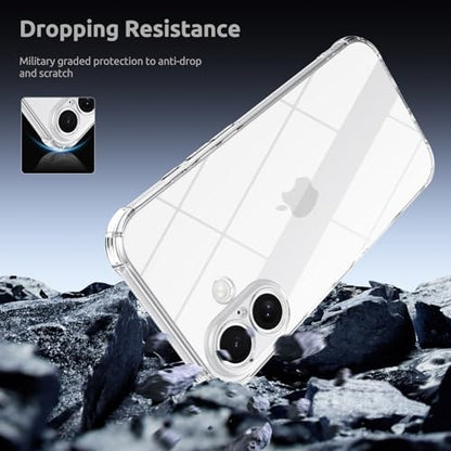 WXR for iPhone 17 Case Crystal Clear, Anti-Yellowing, Soft TPU, 6.3" - size: for iphone 17 case