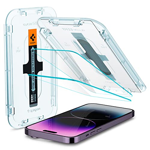 Spigen GlasTR EZ FIT Screen Protector for iPhone 14 Pro Max - size: iPhone 14 Pro Max