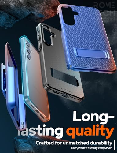 Designed for Samsung Galaxy S24 Plus Case with Belt Clip Holster | Rugged Cover with Strong Magnet & Kickstand Heavy Duty Combo - Navy Blue - color: Navy Blue, style: Galaxy S24 Plus