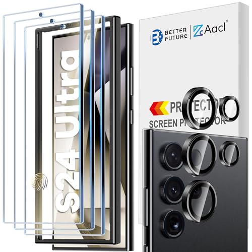 AACL 3-Pack for Samsung Galaxy S24 Ultra Screen Protector Tempered Glass