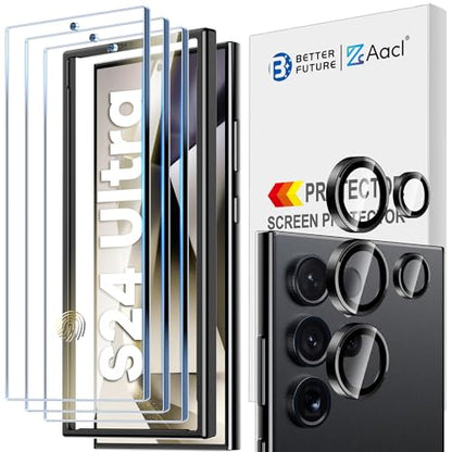 AACL 3-Pack for Samsung Galaxy S24 Ultra Screen Protector Tempered Glass