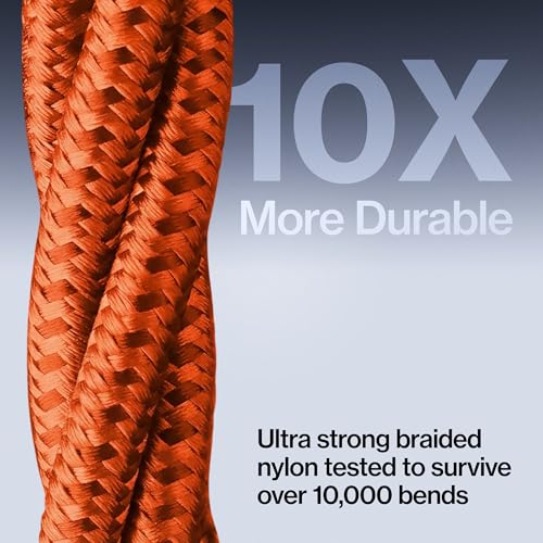 Statik MagStack Pro USB C to USB C Coiling Magnetic Charging Cable,100W - color: Orange, size: 3ft, style: USB-C to USB-C