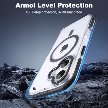 Tigowos Compatible with iPhone 16 Bumper case Fits MagSafe 10FT Drop Resistant Anti-Yellowing Shockproof Back Cover Fits iPhone Phone Cases 6.1", Clear Bumper - color: Clear Bumper, size: iPhone 16-6.1 inch