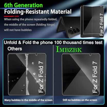 IMBZBK Privacy Screen Protector for Samsung Galaxy Z Fold 8 Ultra/Z Fold 7 - color: Z Fold 8 Ultra/ Fold 7-Black