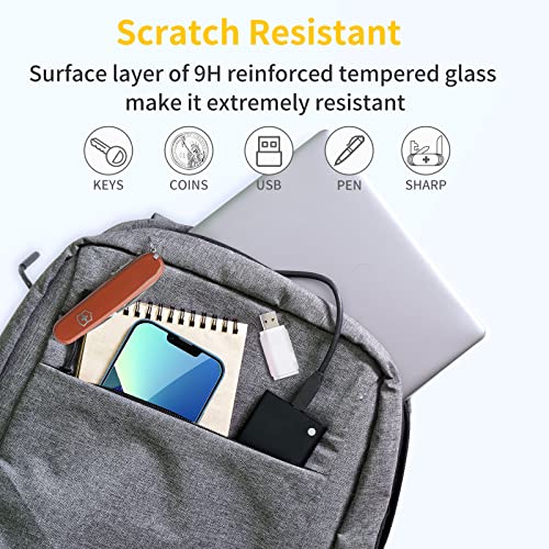 UNBREAKcable 3-Pack Screen Protector for iPhone 13 mini Tempered Glass | Shatterproof, Easy Install, 9H Hardness, 99.99% HD Clear, Bubble-Free, Anti-Fingerprint, Scratch Resistant, Case Friendly - size: iPhone 13 mini