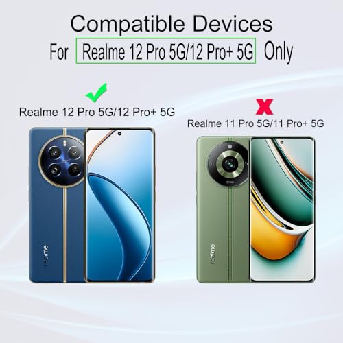 Ibywind Screen Protector for Realme 12 Pro 5G/12 Pro+ 5G,2-Pack,Hydrogel Film with Camera Lens Protector,Easy Installation Tool,Bubble-Free,Fingerprint Unlock Compatible,Anti-Shatter,Anti-Scratch
