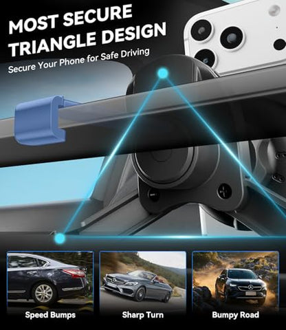 15w Charger Car Phone Mount for Magsafe, Air Vent Car Mount Magnetic Wireless Phone Holder for Mercedes Benz A/B/C/E/V/G/Class & Audi A1/A3/A3 for iPhone 17 16 15 14 13 12 Pro Max, Black - style: Charger Air Vent Car Mount