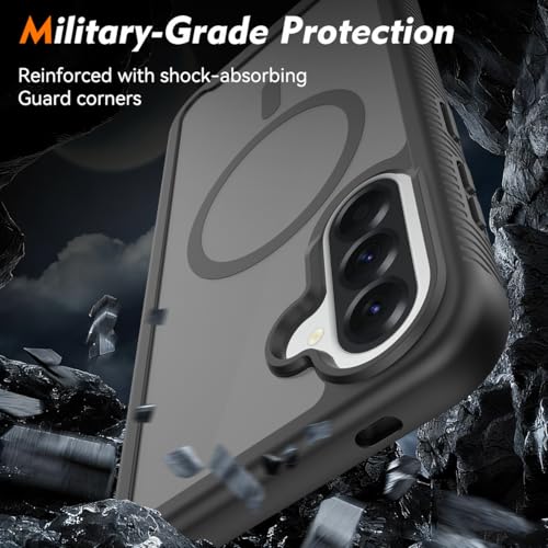 Magnetic Phone Case for Samsung Galaxy A57 5G, Black - color: Black