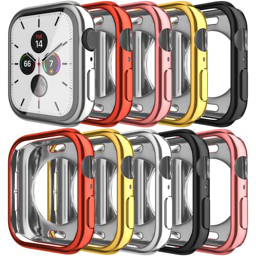 Maeline Bulk Cases Compatible with Apple Watch Series 3/Series 2/Series 1 42mm Full Body Protector Soft Silicone Shockproof Protective Case Ultra-Thin Cover Random 12 Pack - color: Random, size: 42 mm