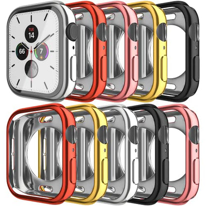 Maeline Bulk Cases Compatible with Apple Watch Series 3/Series 2/Series 1 42mm Full Body Protector Soft Silicone Shockproof Protective Case Ultra-Thin Cover Random 12 Pack - color: Random, size: 42 mm