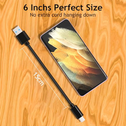 LDLrui USB C to USB A 3.1 Gen 2 Data Cable, 0.5ft, 1-Pack, Black - color: Black, size: 0.5FT