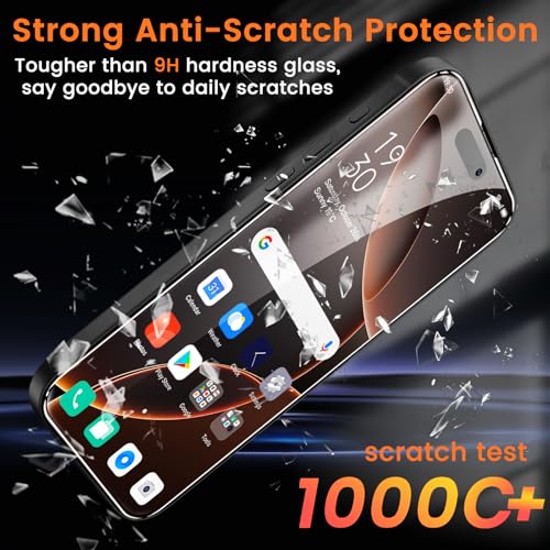 Lesakit 4+4 Pack Privacy Screen Protector for iPhone 16 Pro Max 6.9-Inch with 4 Pack Camera Lens Protector, Anti Spy Tempered Glass Film 9H Hardness Case Friendly - size: iPhone 16 Pro Max