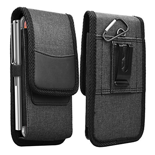 Njjex Cell Phone Holster for Samsung Galaxy S25 Ultra A16 A17 - color: Nylon-Black Grey