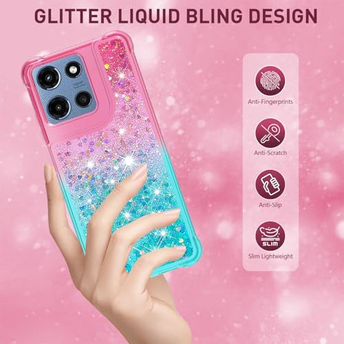 for Moto G 2025/2026 Case, Moto G Play 2026 Phone Case, Pink Blue - color: Pink Blue