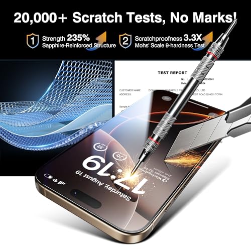 EZ-GLAZ-4+2 Pack for iPhone 16 Pro Max Screen Protector (6.9") HD Clear - size: iPhone 16 Pro Max