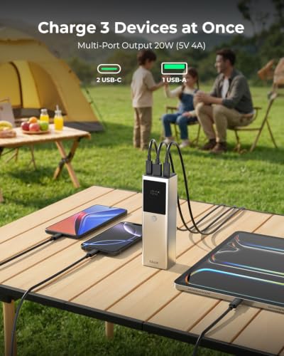 Laptop Power Bank, 12800mAh Portable Charger with 240W USB-C Cable