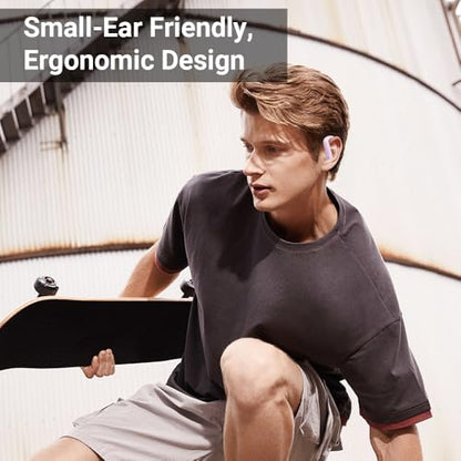 Open Ear Headphones Sport Ear-Buds,Wireless Earbuds Bluetooth Ear Buds in Ear Headphones with Earhooks, Stereo Deep Bass,Lightweight inear Earphones with Mic for iPhone Android Phone - color: Purple