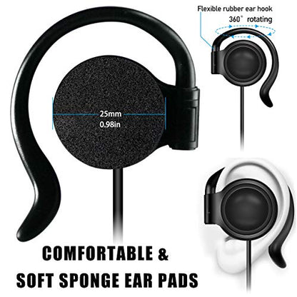 EXMAX 3.5mm Single Side Earphone Earbud One Ear Headphone for EXD-101 ATG-100T ELGT-470 Wireless Tour Guide System Receiver Touring Groups Radio Podcast Laptop MP3/4 Tablet PC Skype YouTube (Left) - color: Left
