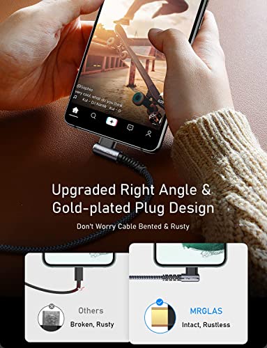 MRGLAS 3.2A USB C Charger Cable [2-Pack, 10FT], USB A to USB C Cable - color: Grey, size: 10FT+10 FT