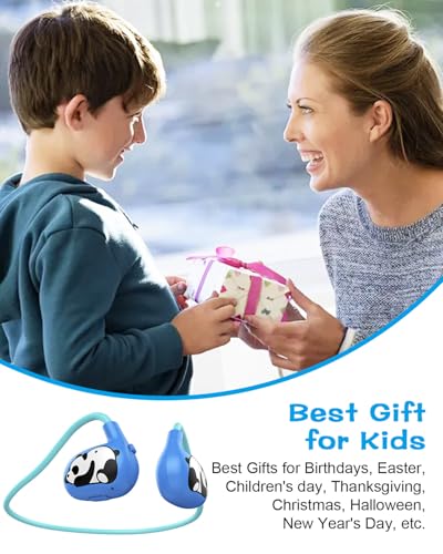 BANIGIPA Kids Headphones, Open Ear Earbuds w/Mic for Call Study Travel - color: LK15-Blue