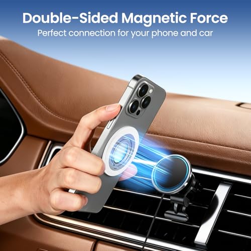 Magnetic Phone Ring Holder Grip Stand Dual Magnet Strong Magnetic Force - color: White