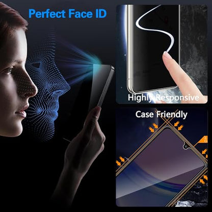 [2+2 Pack] for Samsung Galaxy A36 5G Privacy Screen Protector Tempered Glass with Camera Lens Protector, Case Friendly, Anti Spy, 9H Hardness, Anti Scratch, Bubble Free - color: A36