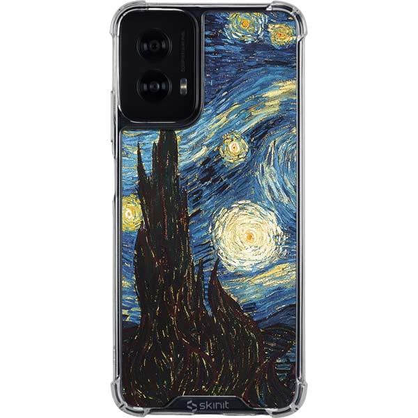Skinit Clear Phone Case Compatible with Moto G Power 5G (2024) - Officially Licensed Van Gogh - The Starry Night by Van Gogh Design