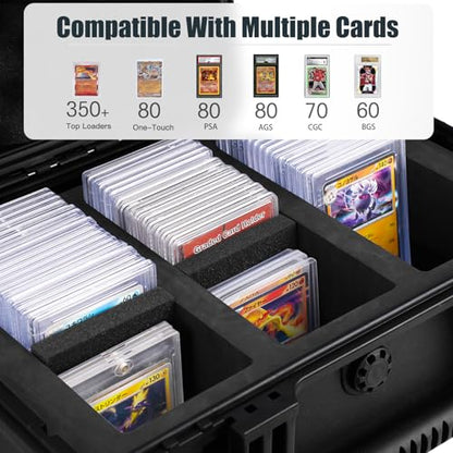 QINGUANG Graded Card Case Storage Box for PSA/CSG/CGC/BGS Collection - size: 3 Rows standard