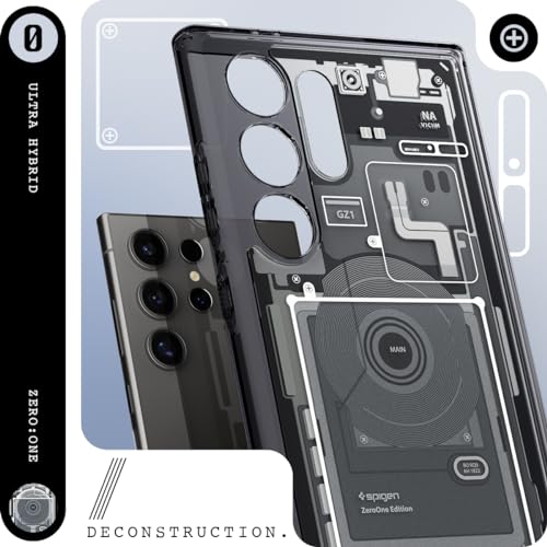 Spigen for Galaxy S24 Ultra Case, Ultra Hybrid [No Magnet Ring] [Anti-Yellowing] - Zero One - color: Zero One, size: Galaxy S24 Ultra