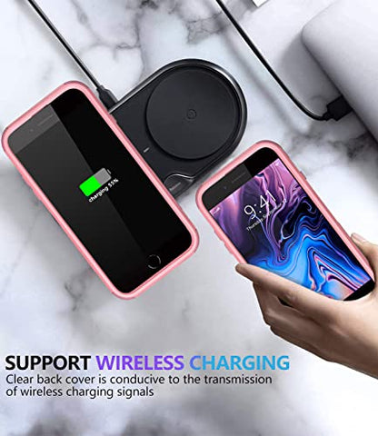 Diverbox for iPhone 8 Plus Case, iPhone 7 Plus Case [Shockproof] [Dropproof] [Dust-Proof],Heavy Duty Protection Phone Case Cover for Apple iPhone 8 Plus & 7 Plus (Pink) - color: Pink