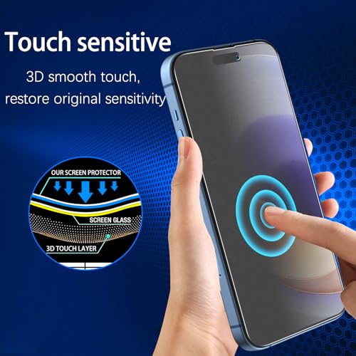 MAYtobe 2PCS Matte Privacy Screen Protector for iPhone 15 Pro Max, 15 Plus - size: iPhone 15 Pro Max, 15 Plus
