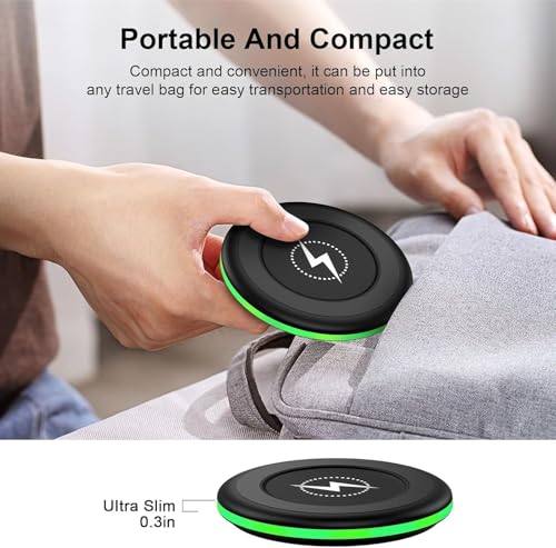 Wireless Charger for Samsung Fast Charging Pad Compatible Samsung Galaxy S26 Ultra/S25 FE/S25 Ultra/S24 FE/S23,2 Pack 15W Wireless Charger Android Charging Mat for Google Pixel 10a 10 Pro XL