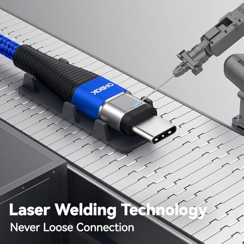 Extra Long USB C Charger 15FT, 100W C to C Cable Fast Charging USB-C Cable - color: Blue, size: 15 FT - 1 Pack, style: USB C to USB C