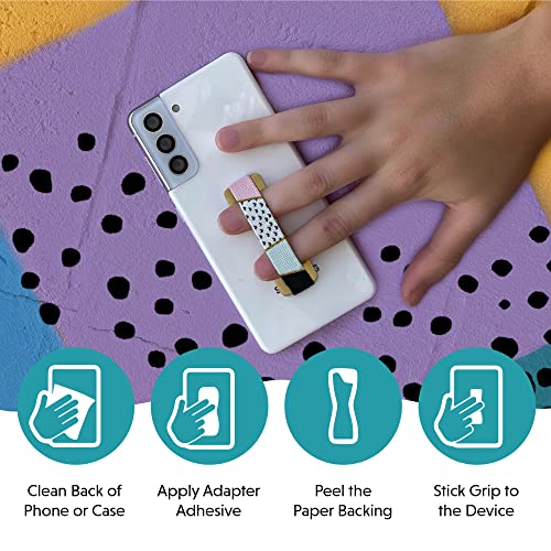 LOVEHANDLE Original Phone Grip 2-Pack - Black Strap and Base