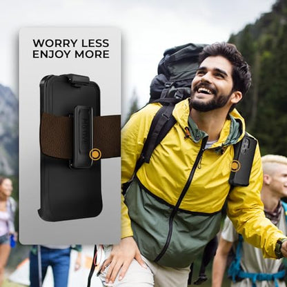 MOTIVE Heavy Duty Case for Samsung Galaxy s25 Ultra, Belt Clip | 6.9" | Bunker Series, Military Grade Multi-Layer Protection, PC/TPU Build, Sealed Port Cover, Compatible with MagSafe Qi2 Charging - size: s25 Ultra
