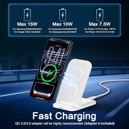 Wireless Charger Stand Fast Charging for Pixel 10 Pro XL Fold 10A 9 Pro 9A