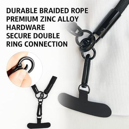 Adjustable Crossbody Phone Lanyard for Teachers & Commute, Padded Shoulder for Phone&Walkie Talkie