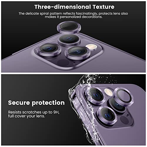Tensea Camera Lens Protector for iPhone 14 Pro/iPhone 14 Pro Max - color: Deep Purple
