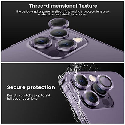 Tensea Camera Lens Protector for iPhone 14 Pro/iPhone 14 Pro Max - color: Deep Purple