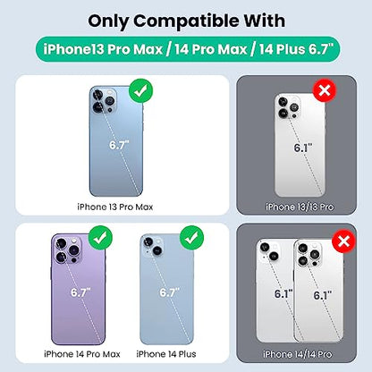 Battery Case for iPhone 14 Pro Max,14 Plus and 13 pro Max, Real 8600mAh Rechargeable Smart Extended Charging Case, Ultra-Slim Portable Protective Battery Pack (6.7 inch) Green - color: Green