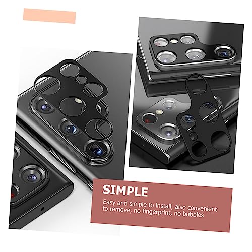 Mikikit 4pcs Scratch Camera Lens Protectors for Metal Rear Cover Film Scratch Lens Rings High Transparency Screen Film for Enhanced Photo Quality
