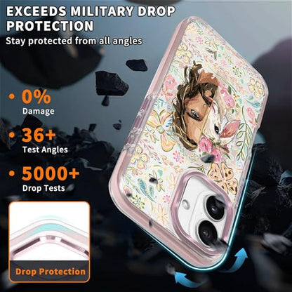 VisEnt Clear Case for iPhone 16, Magnetic Phone Case, Transparent Slim Cover, Military Grade Protection, Shockproof, Anti-Yellowing, Scratch Resistant, Christian Jesus Lamb - color: Christian Jesus Lamb, size: Iphone 16